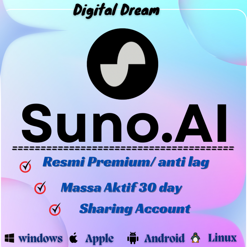 SUNO AI  [ private ] versi cina PRO PLAN IOS ANDROID PC GENERATE LAGU SESUKAMU