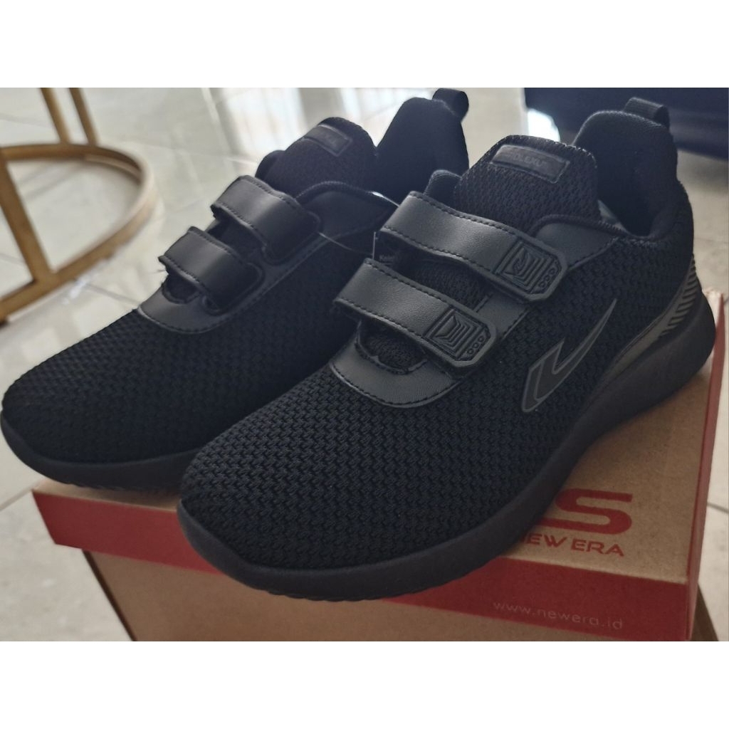 Sepatu Sekolah Hitam Hitam n Hitam Putih Sepatu Sekolah Anak Laki-laki Perempuan Perekat Kretekan Ve