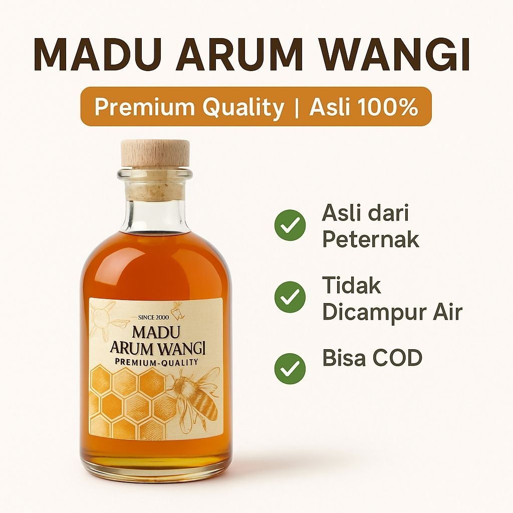 

Madu murni asli original 100% untuk daya tahan tubuh arum wangi premium