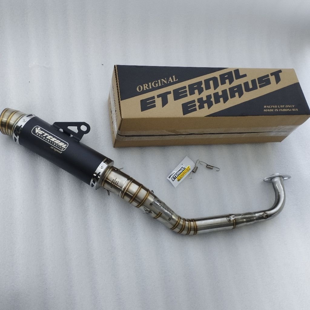 knalpot racing ful set inlet 50 eternal exhaust nmax new aerox new Lexi 155