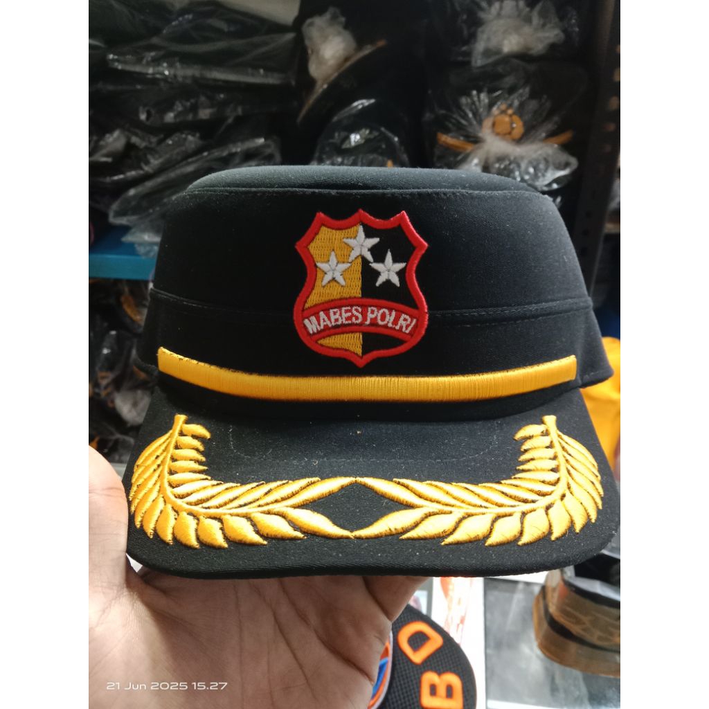 TOPI KOMANDO PERWIRA MABES POLRI PREMIUM GREAT A