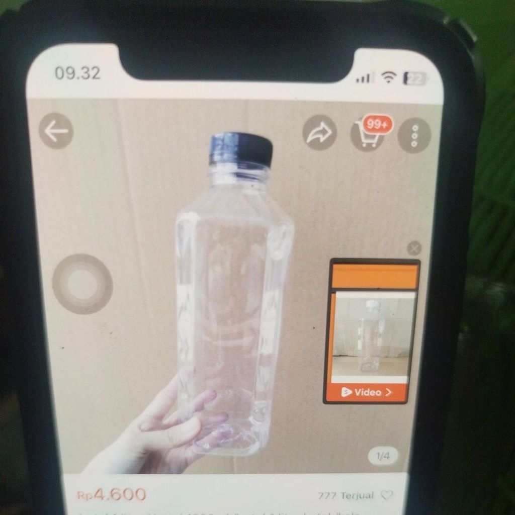 Botol plastik Kale kotak 1000ml / Botol kale kotak 1 L/tebal sedang