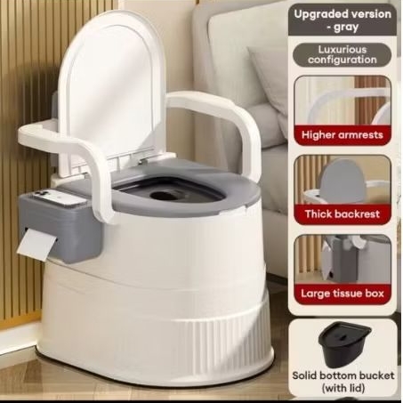 WC Duduk Portable Toilet Duduk Portable Kloset Jongkok Pispot Kursi Toilet Duduk Toilet Kursi / Kurs