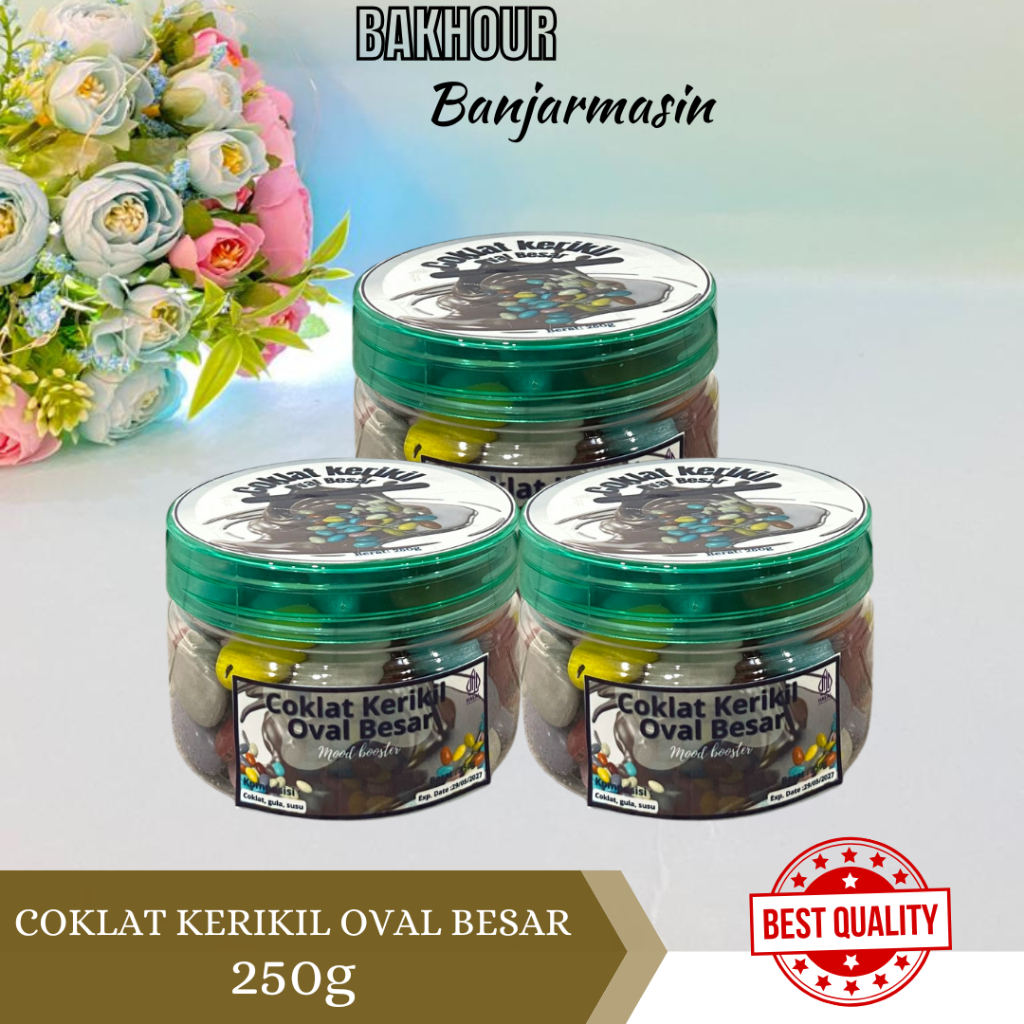 

COKLAT KERIKIL OVAL BESAR 250 GRAM