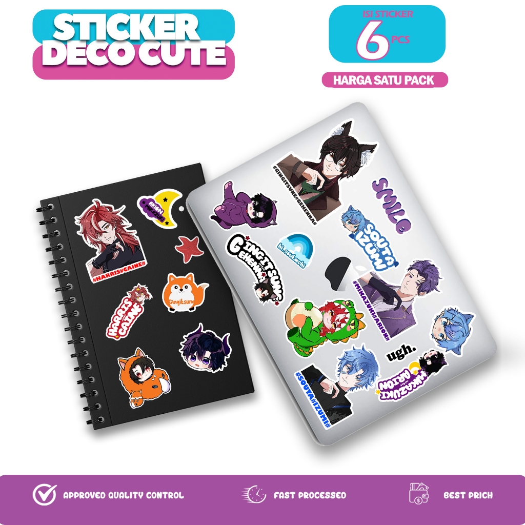 

RP2 - STICKER PACK VTUBER SOL4CE - PLAVE - STICKER DEKORASI HP LAPTOP MOTOR NOTEBOOK - STICKER AESTHEHTIC - HOLOLIVE