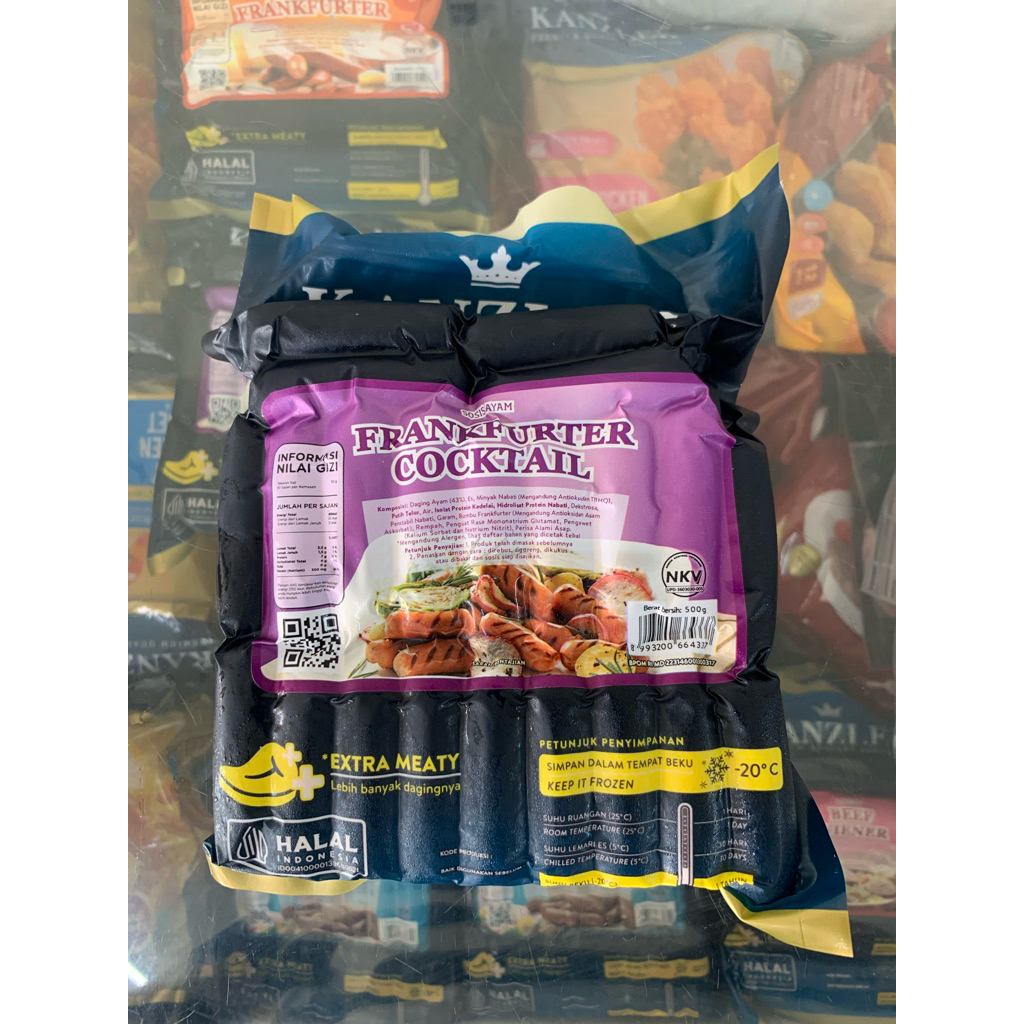 

KANZLER SOSIS FRANK COCKTAIL AYAM 500GR (HARGA ONLINE)