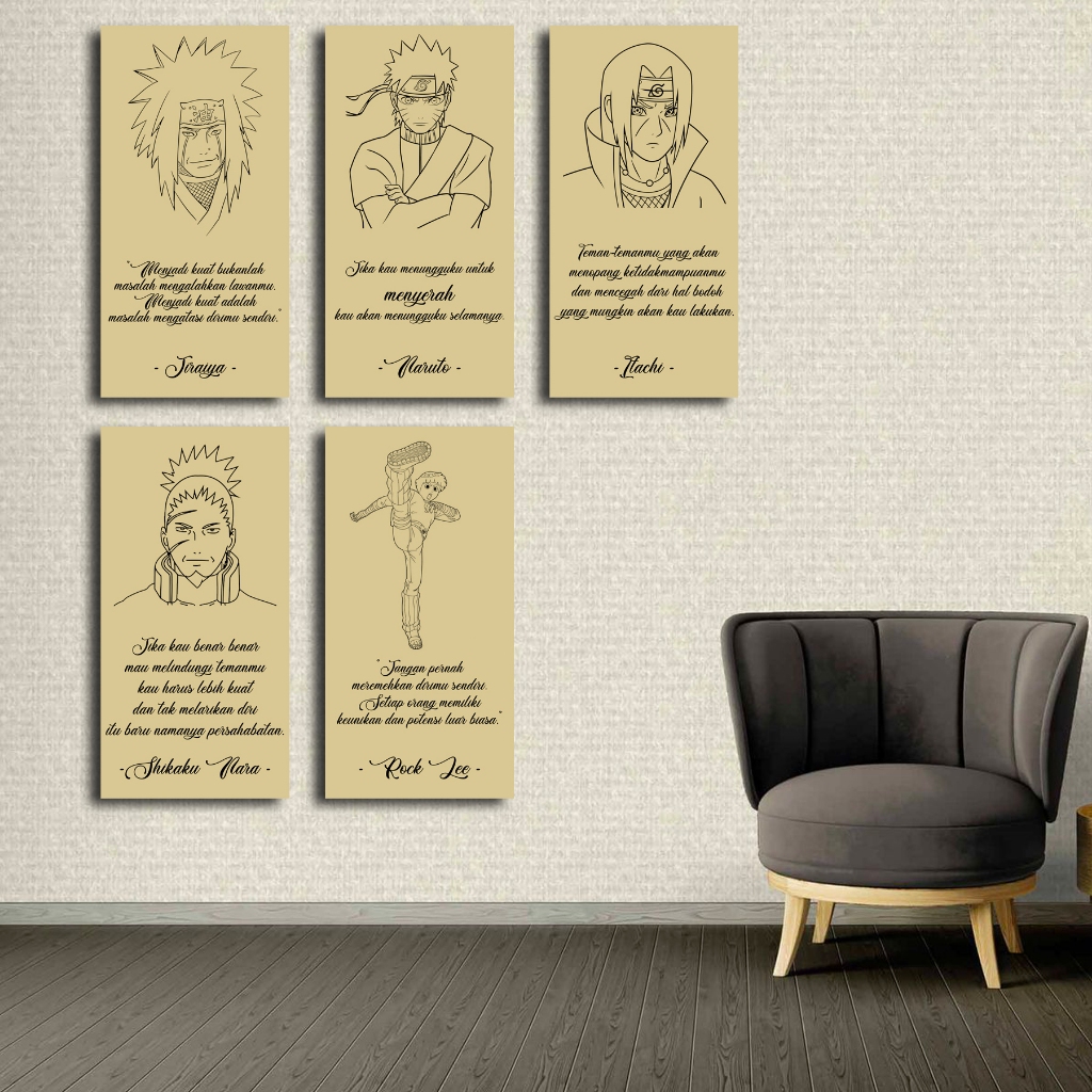 Hiasan Dinding Dekorasi Anime Quotes Ready Custom rajadekorofficial