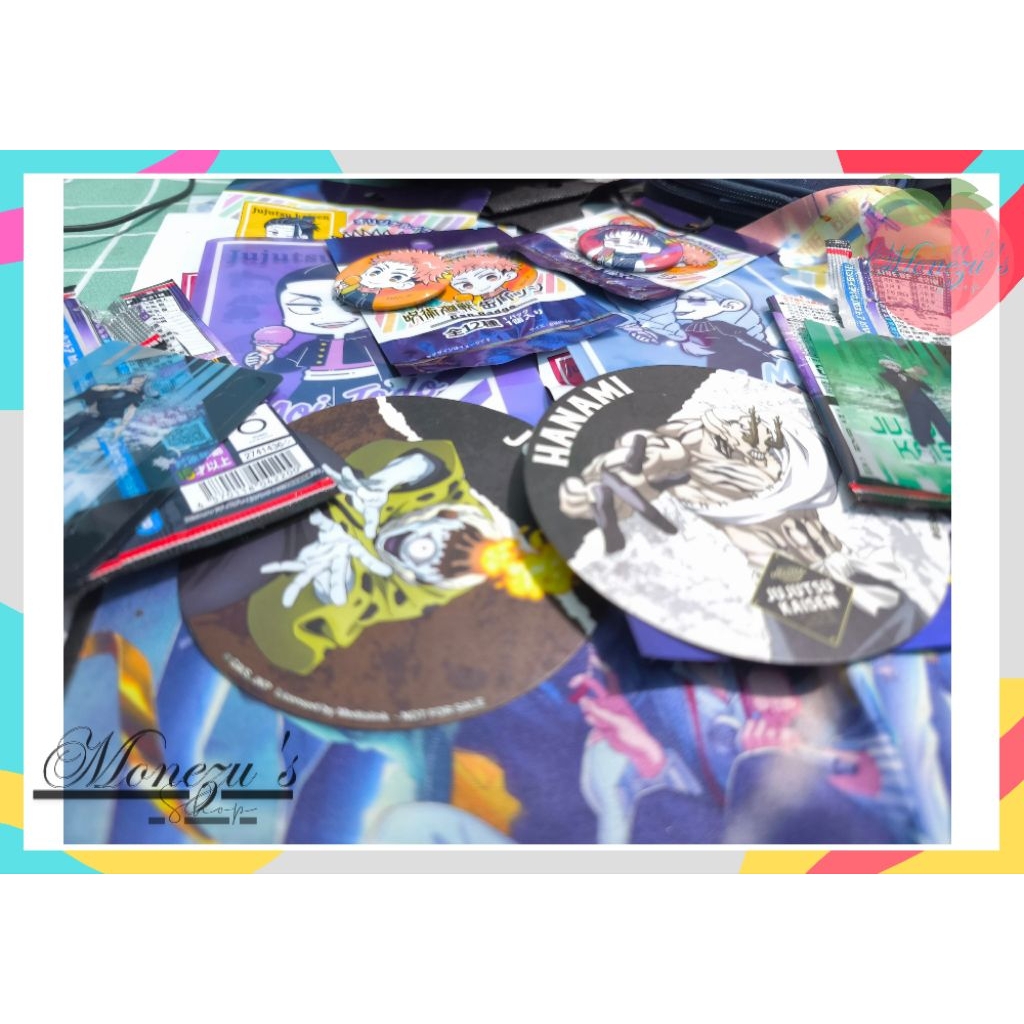 Jujutsu Kaisen JJK [Badge Mini Clearfile Mini standee plastik coaster] - [Yuuji Choso Mei Todo Toge 