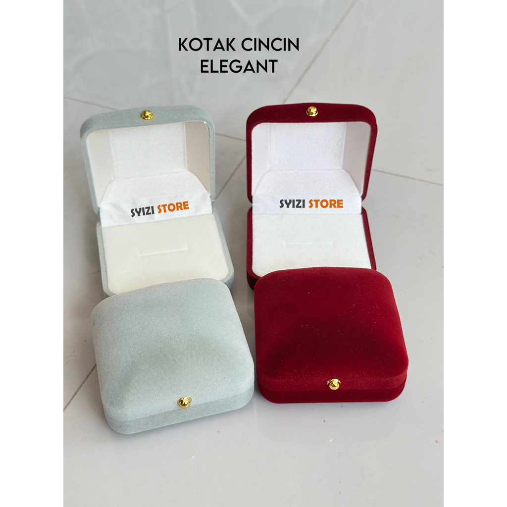 

[SYIZI STORE] Kotak cincin elegant -kotak perhiasan -kotak cincin aesthetic -box cincin