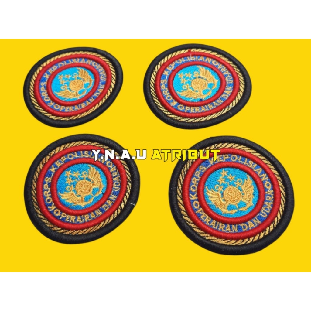 Atribut Pdl Polri Korp Polairud Bordir 3D Exclusive