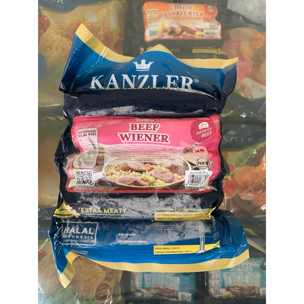 

KANZLER SOSIS BEEF WIENER 360GR (HARGA ONLINE)