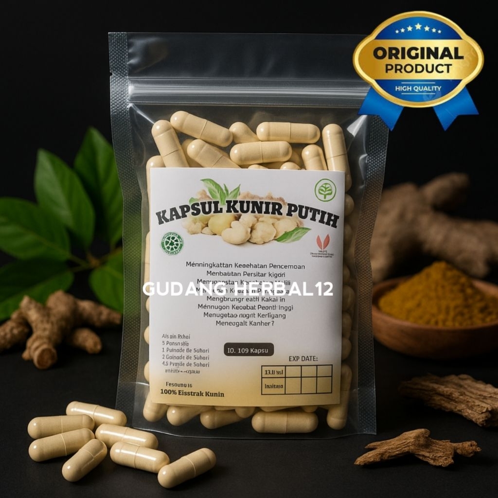 

Kapsul Herbal Kunir Putih / Kunyit Putih Kemasan hemat isi ( 100 kapsul )