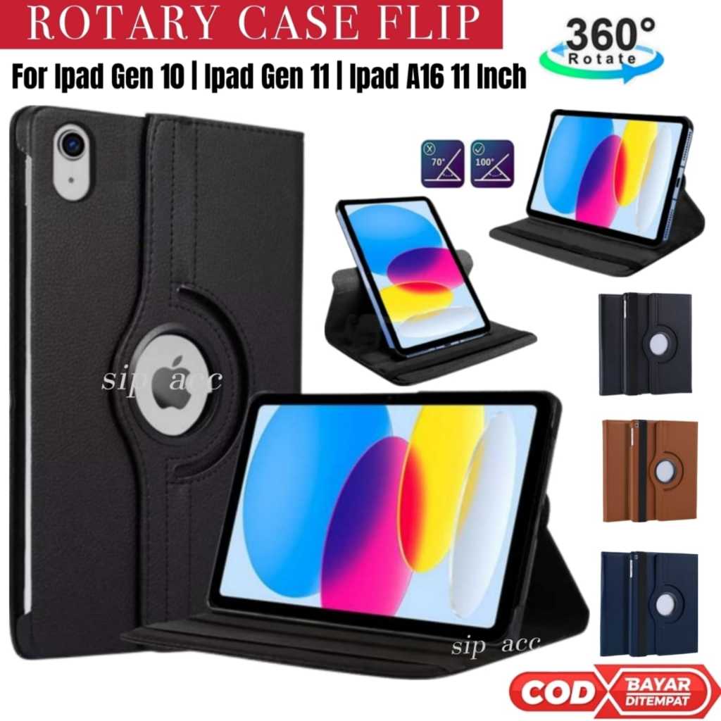 Case Ipad Gen 11 | Ipad 11 | Case Ipad Gen 10 | Ipad 10 | Ipad A16 | 10.9 11 Inch Flip Cover Rotary 