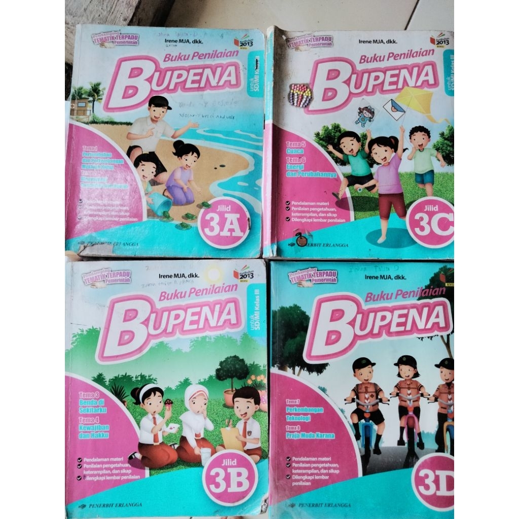 Buku BUPENA KELAS 3 ERLANGGA Kurikulum Merdeka