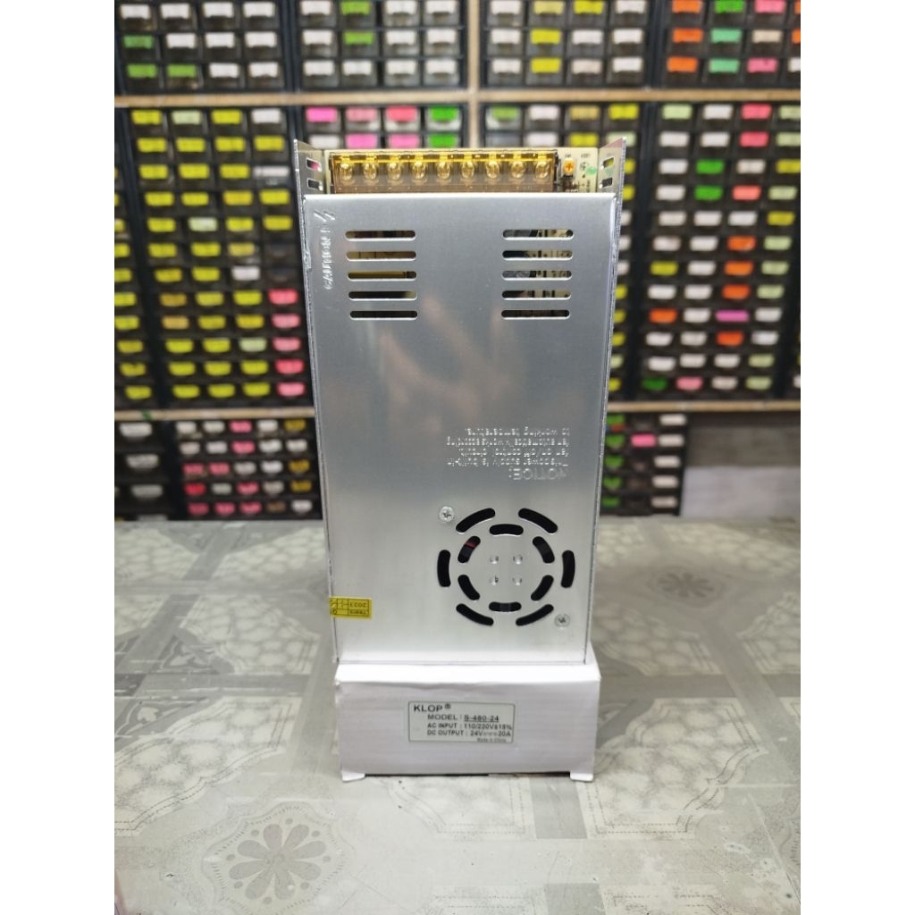adaptor psu power supply 24volt 20ampere klop