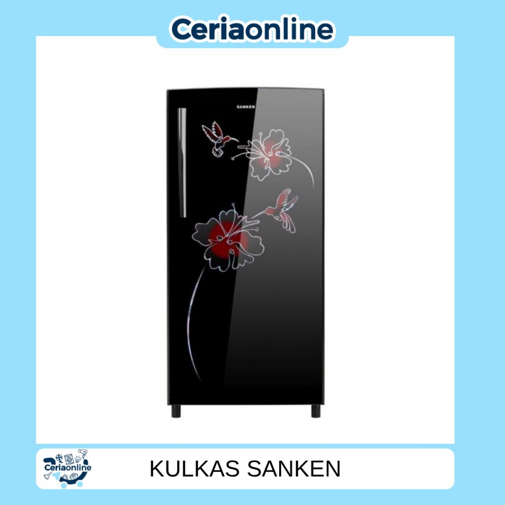 Kulkas 1 Pintu SANKEN SK-G199PE-BP Kapasitas 190 Liter