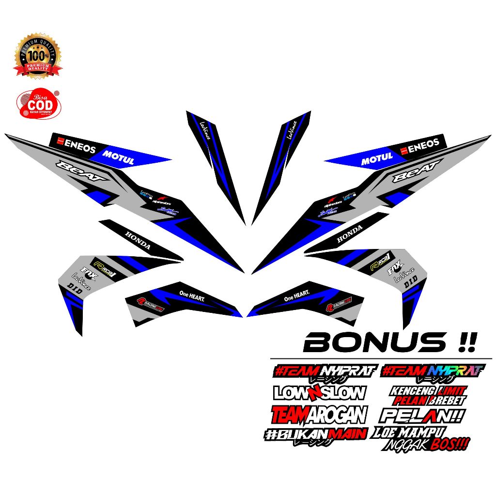 STIKER Skotlet STRIPING BEAT FI SREET EPS 2016-2019 DESAIN RACING - STRIPING BEAT DESAIN RACING