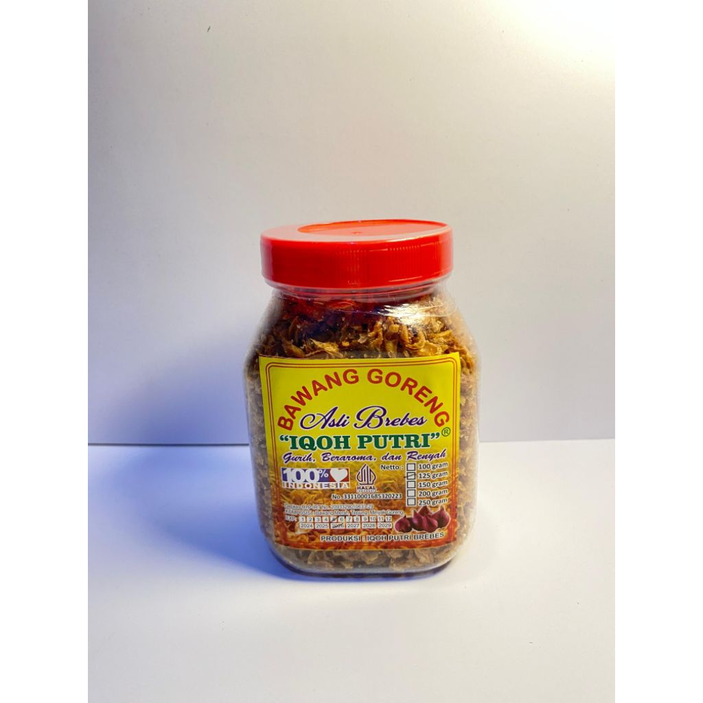 

Bawang Goreng IQOH PUTRI toples Rasa pedas