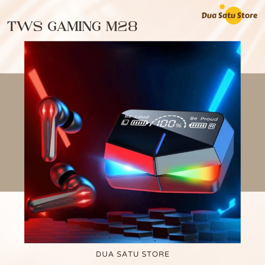 TWS Gaming M28 Handsfree Wireless Bluetooth