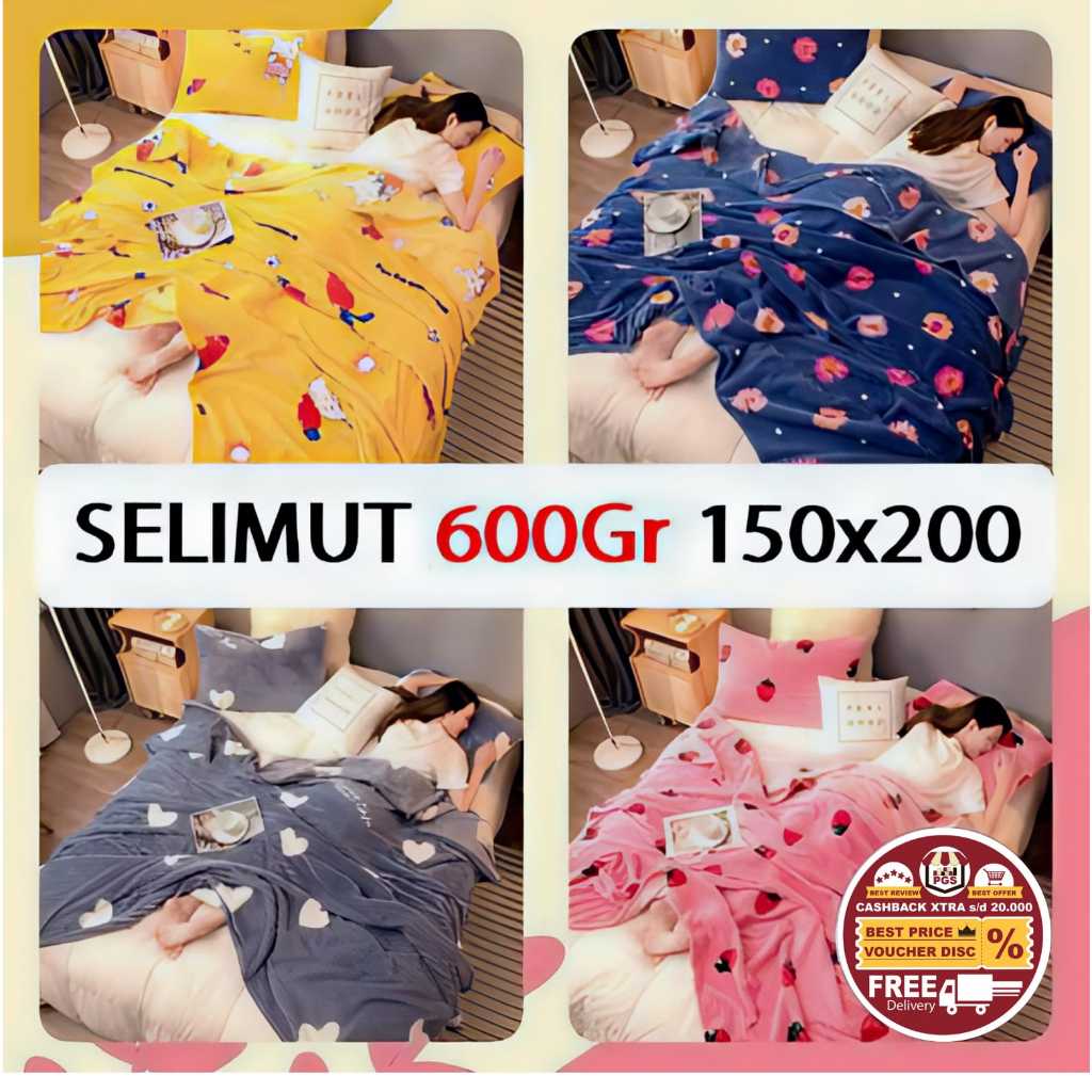Selimut Dewasa SALUR MOTIF Anna Emboss 3D Dimensi uk 150x200 Selimut Bulu Salur Motif Dewasa Travell