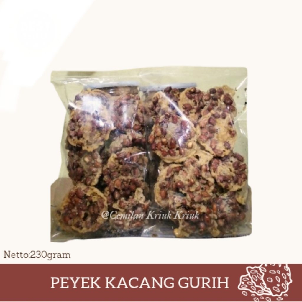 

Peyek Kacang Oleh Oleh Khas Jawa 230gram-Cemilan Kriuk Kriuk