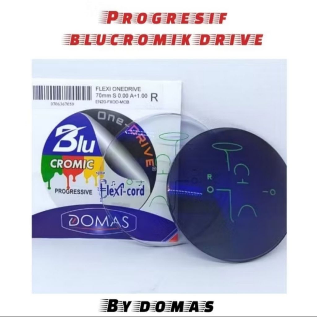 lensa progresif bluecromic ONE DRIVE by DOMAS original