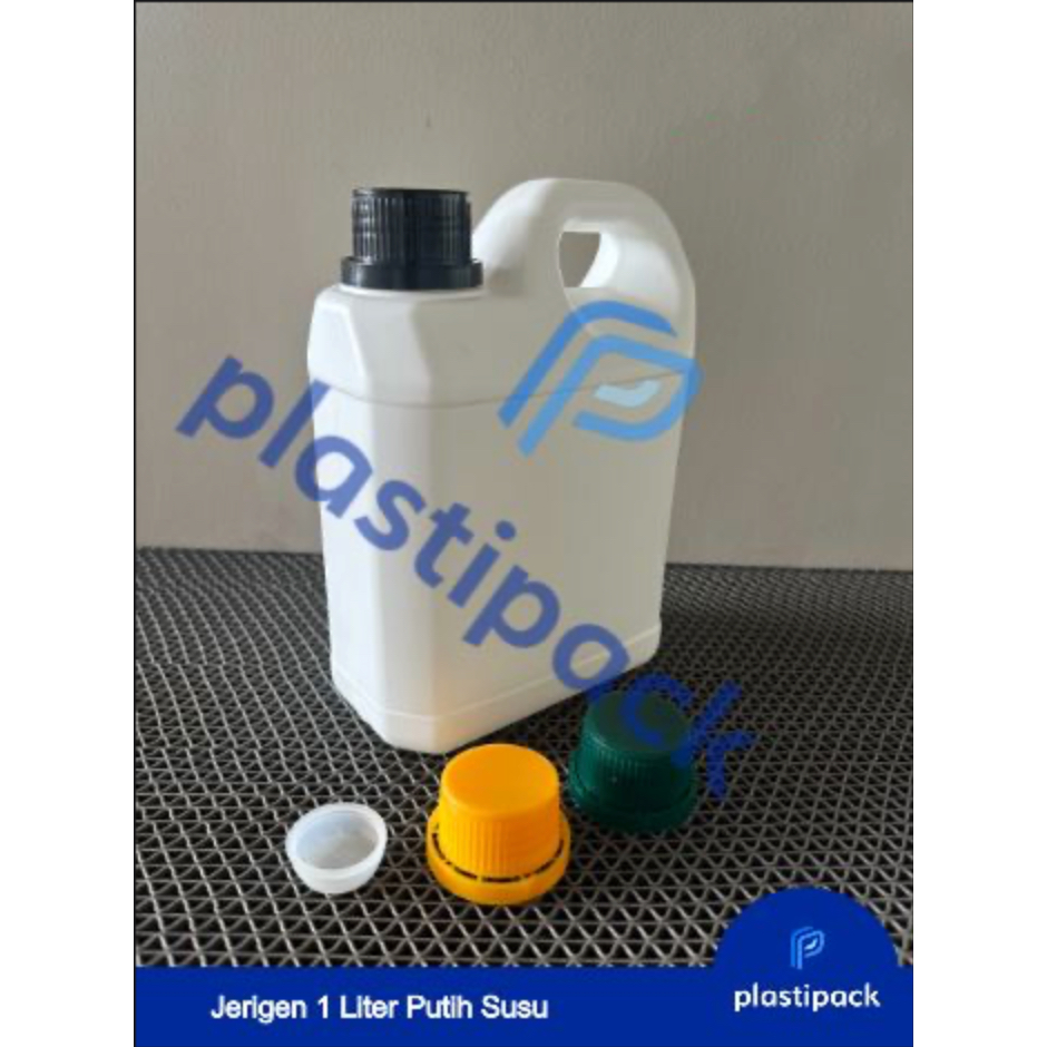 Jerigen 1 Liter HDPE - PUTIH SUSU