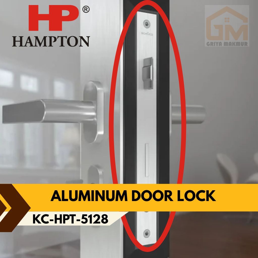 Hampton KC-HPT-5128 Aluminium Door Lock Kunci Pintu Aluminium Swing - Long, Hampton