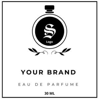 

sticker label parfum transparan termurah free desain - DS