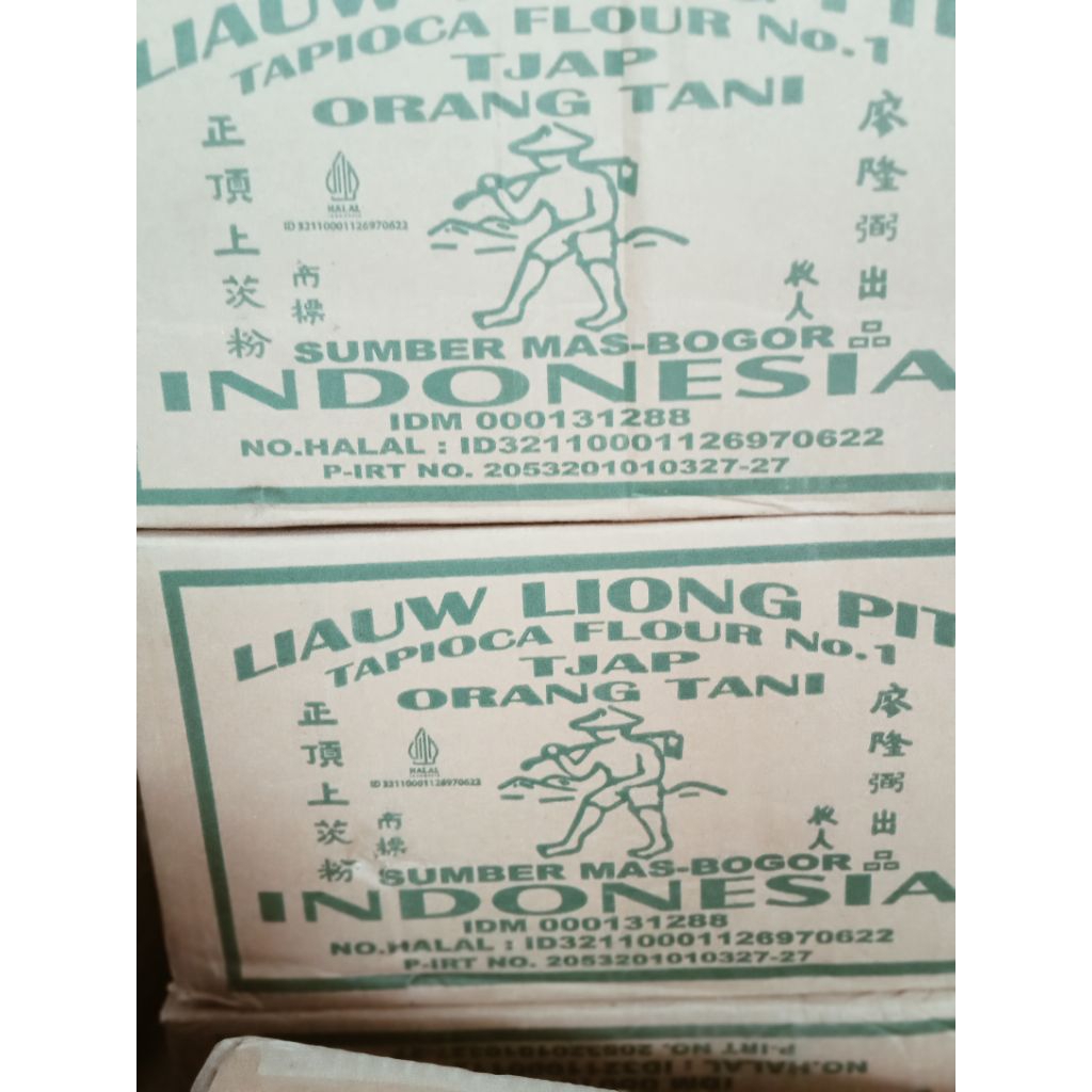 SAGU LIAUW LIONG PIT TAPIOKA TJAP ORANG TANI 1DUS/1DUS BERAT 10×1000 kg