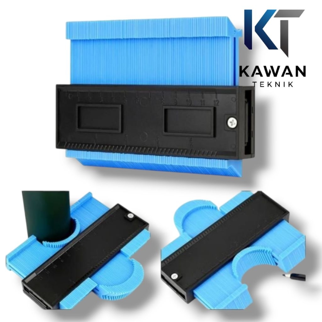 

Penggaris siku sudut / countur duplicator copy rules 5 inch