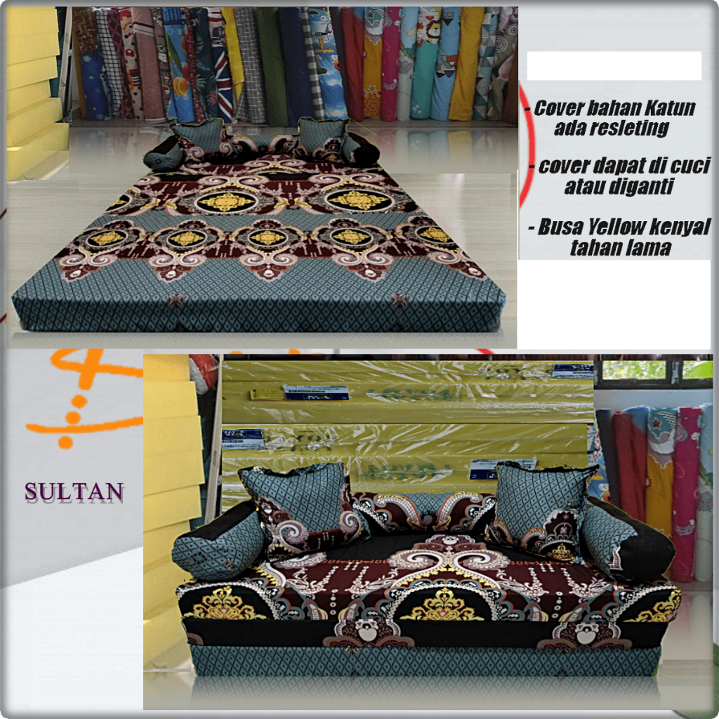 Sofabed lipat ruang tamu minimalis Kasur Tidur spon sopa
