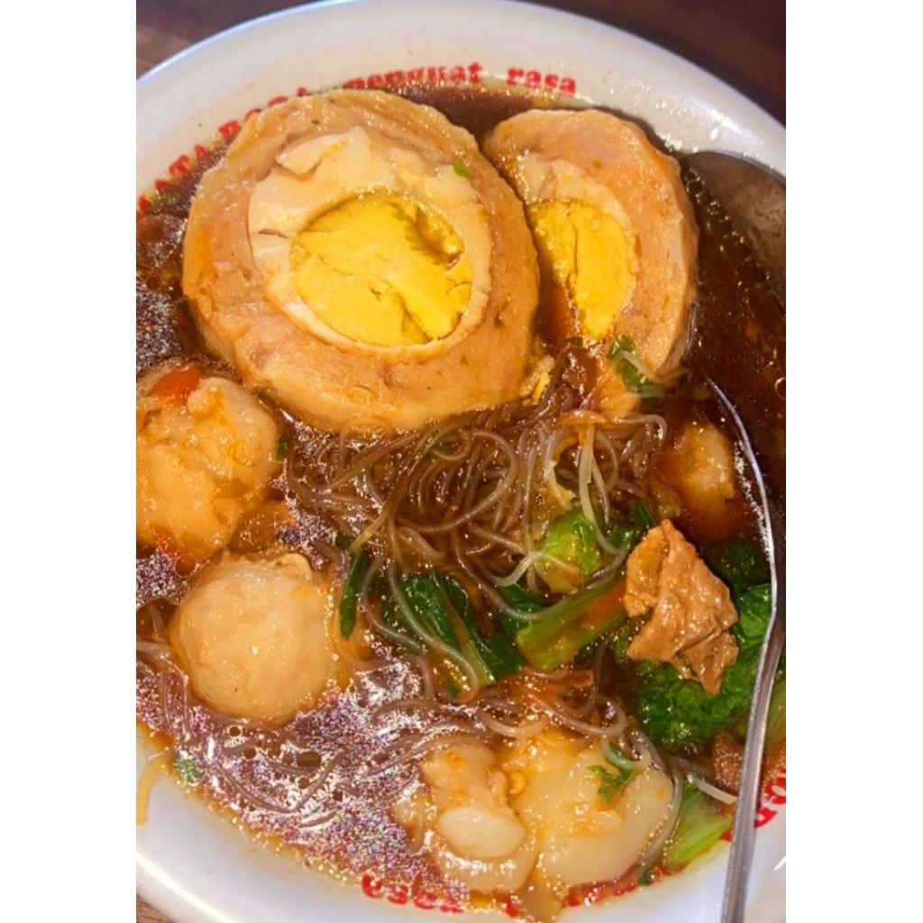 

baso aci isi telur ayam enak gurih pedas sunrise food mon