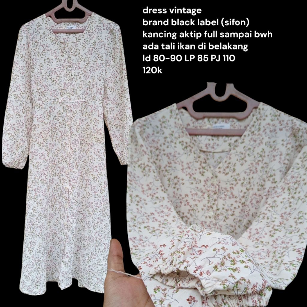 dress vintage bunga2 long  120k/preloved/pl by RH