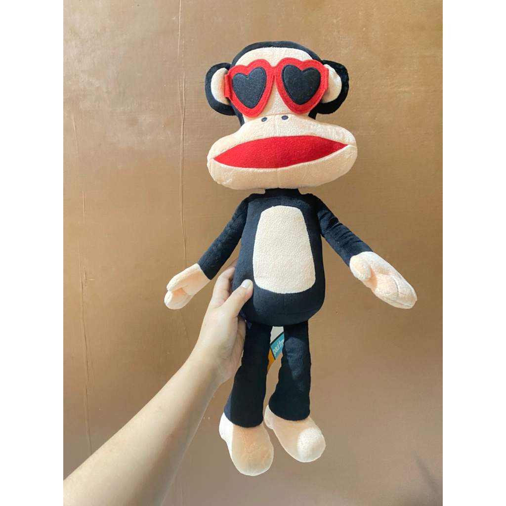 Boneka Karakter Paul Frank Sunglasses size 52cm Original / Boneka Monkey Paul Frank / Boneka Black P