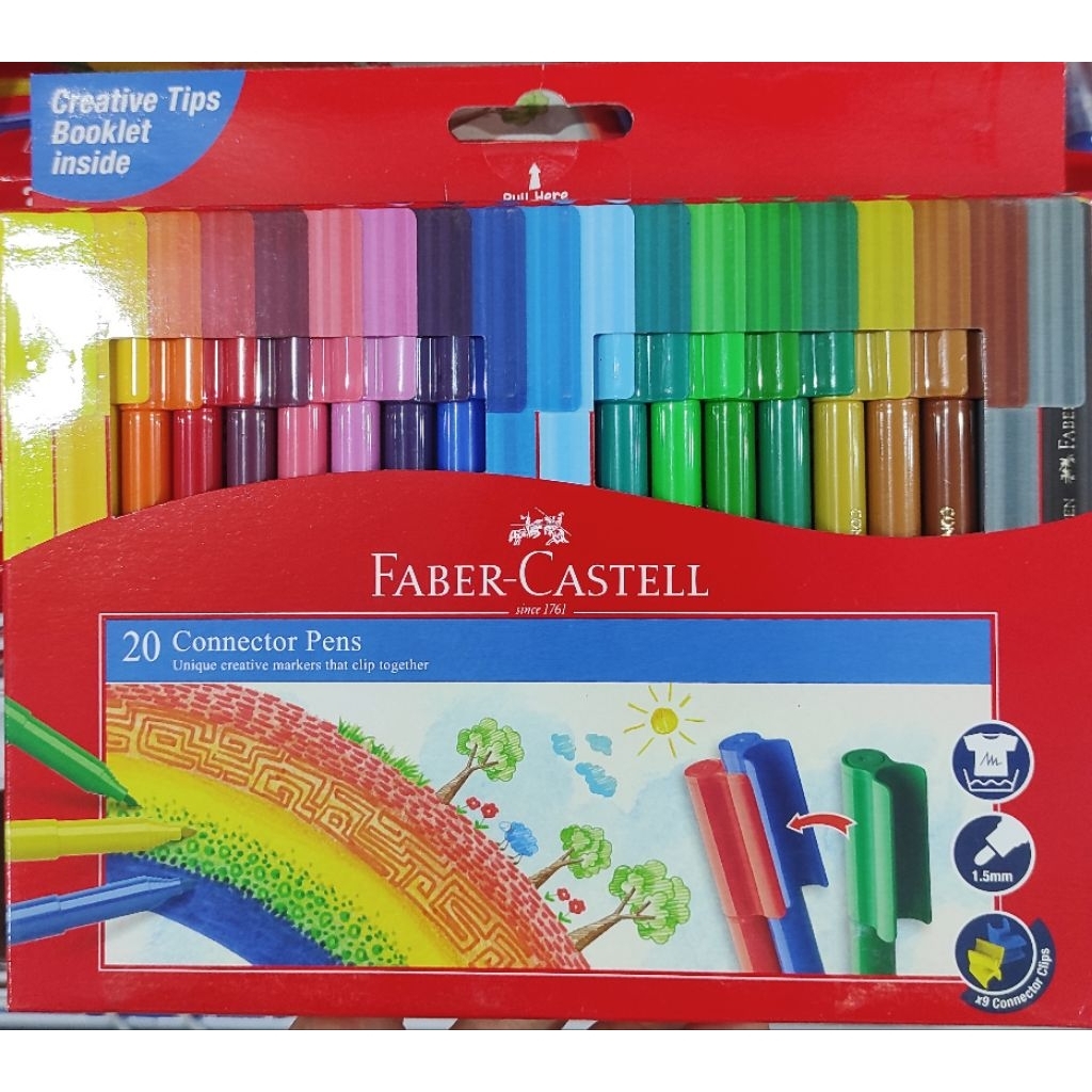 

Faber Castell connector pen 12 / 20 warna spidol marker warna ce