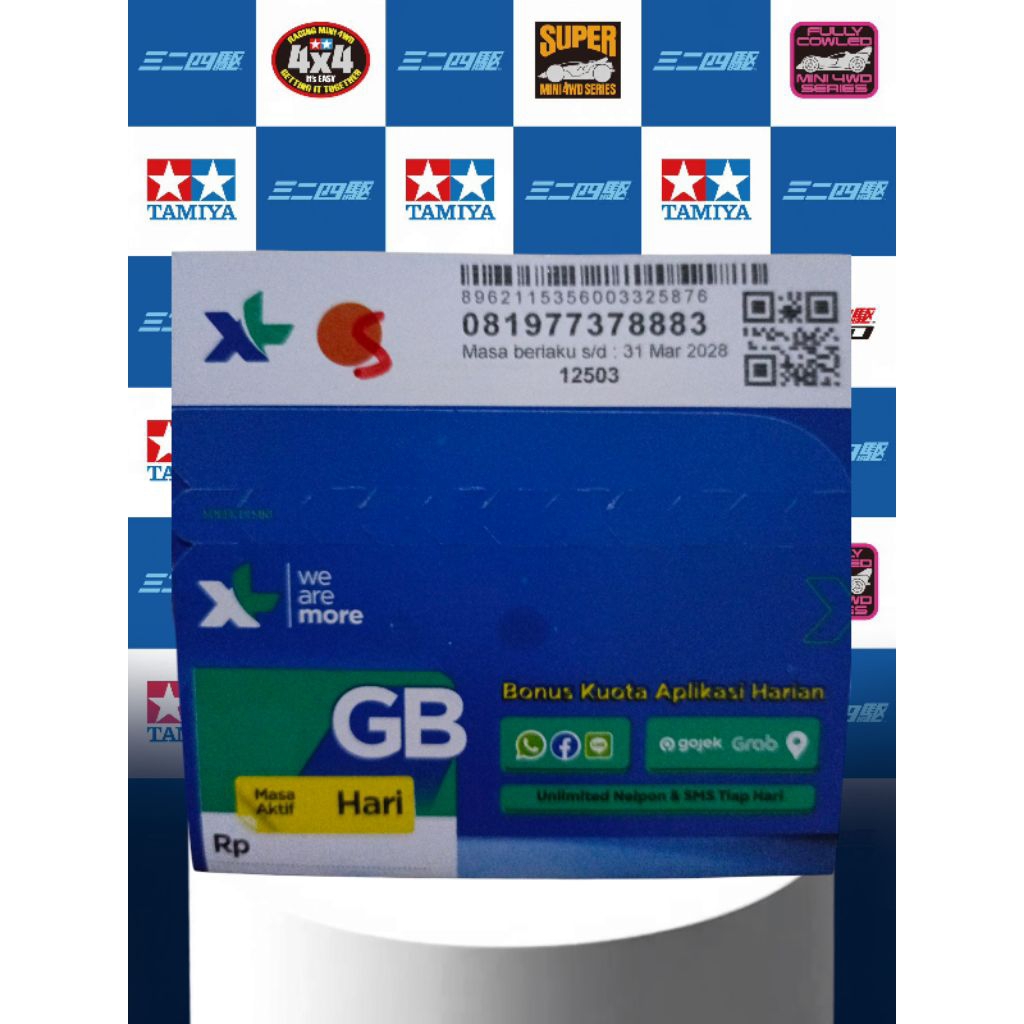 nomor cantik XL isi kuota 9.5gb 45hari 77 37 888 3