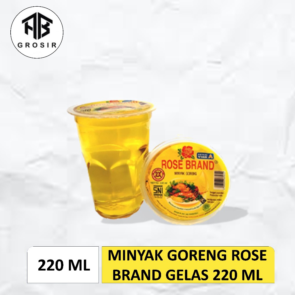 

Minyak Goreng Rose Brand Gelas 220 Ml