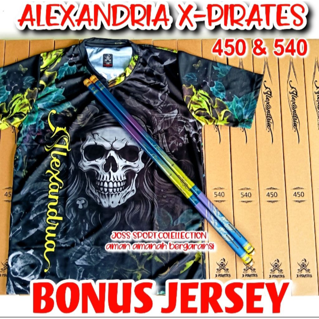 TEGEK ALEXANDRIA ISABELLA X-PIRATES 450 540 610 BONUS JERSY X-PIRATES