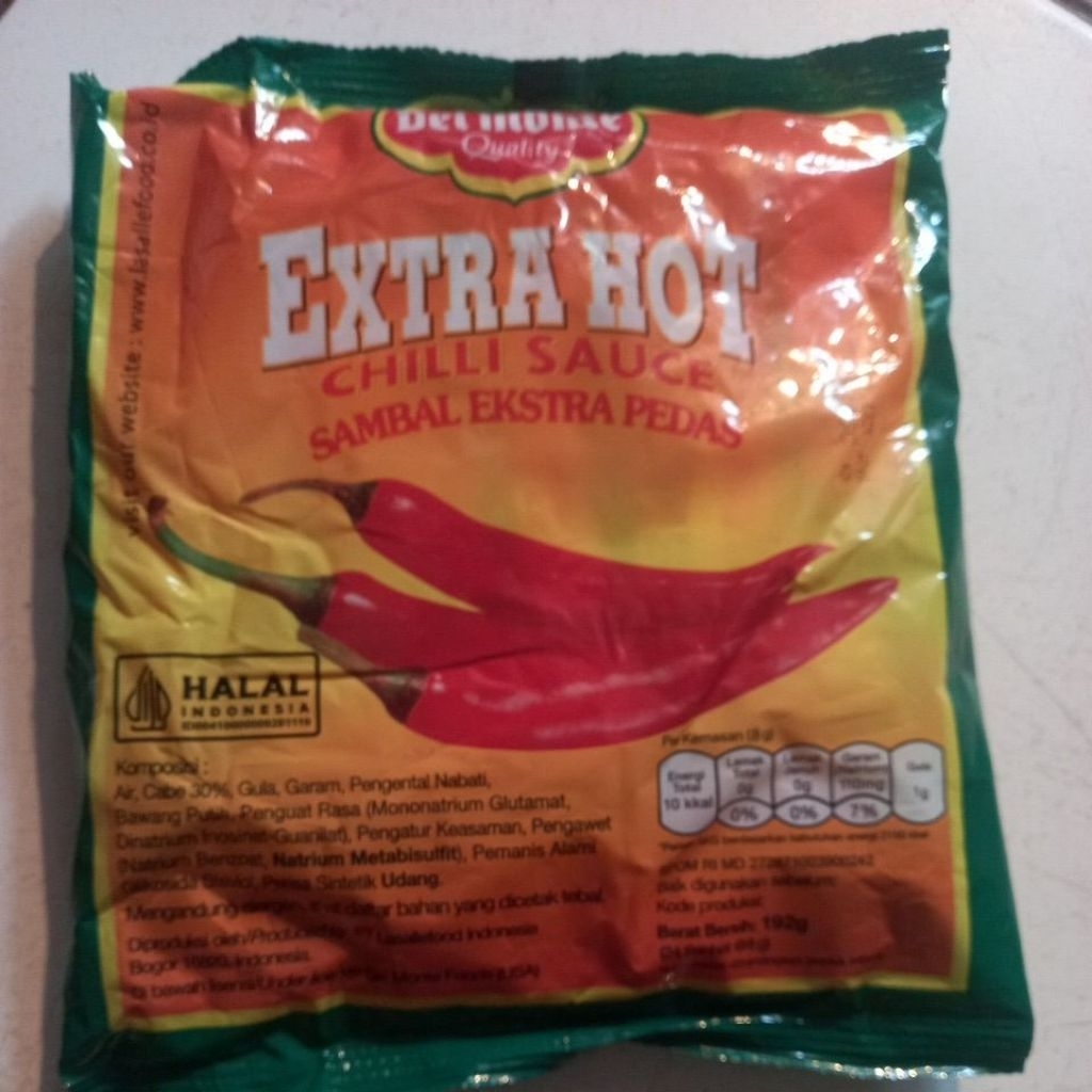 

Saos Sambel shaset Delmonte Extra Hot