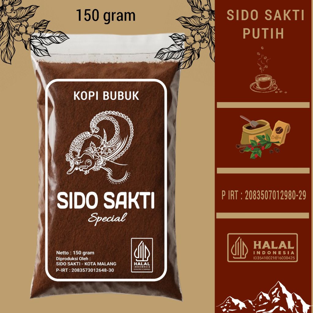 

Kopi Bubuk Sido Sakti Special 150 gram