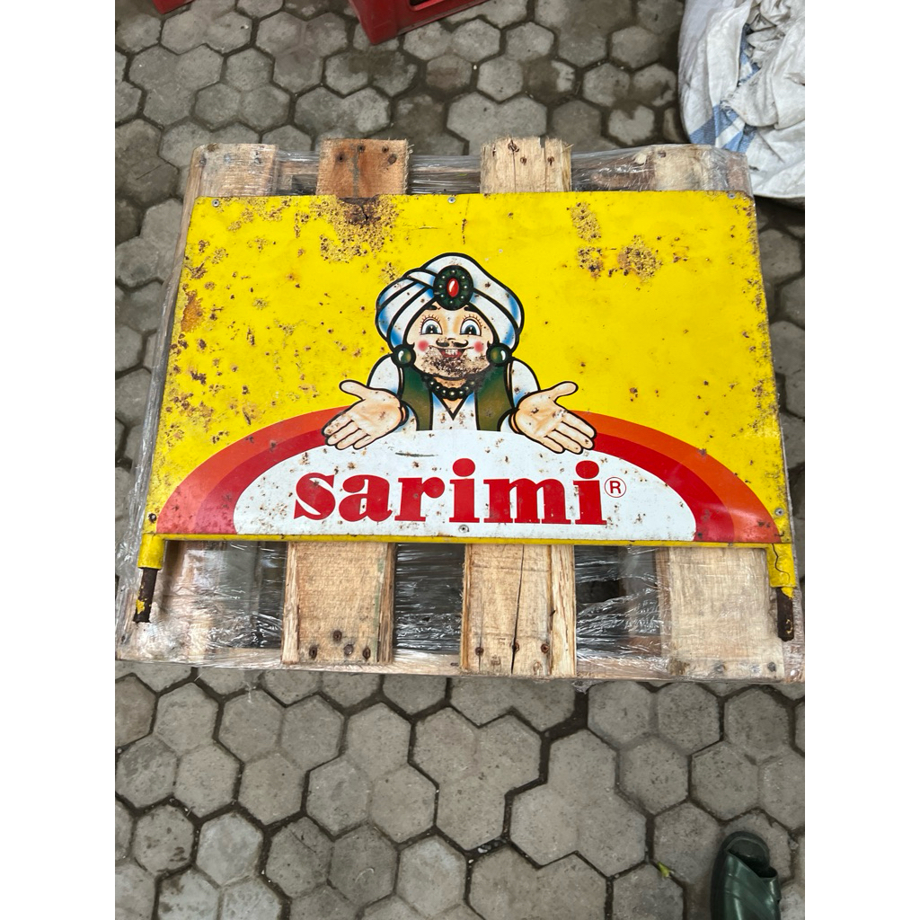 

Tinsign Iklan Mie Instan Sarimi Lawas Bahan Seng