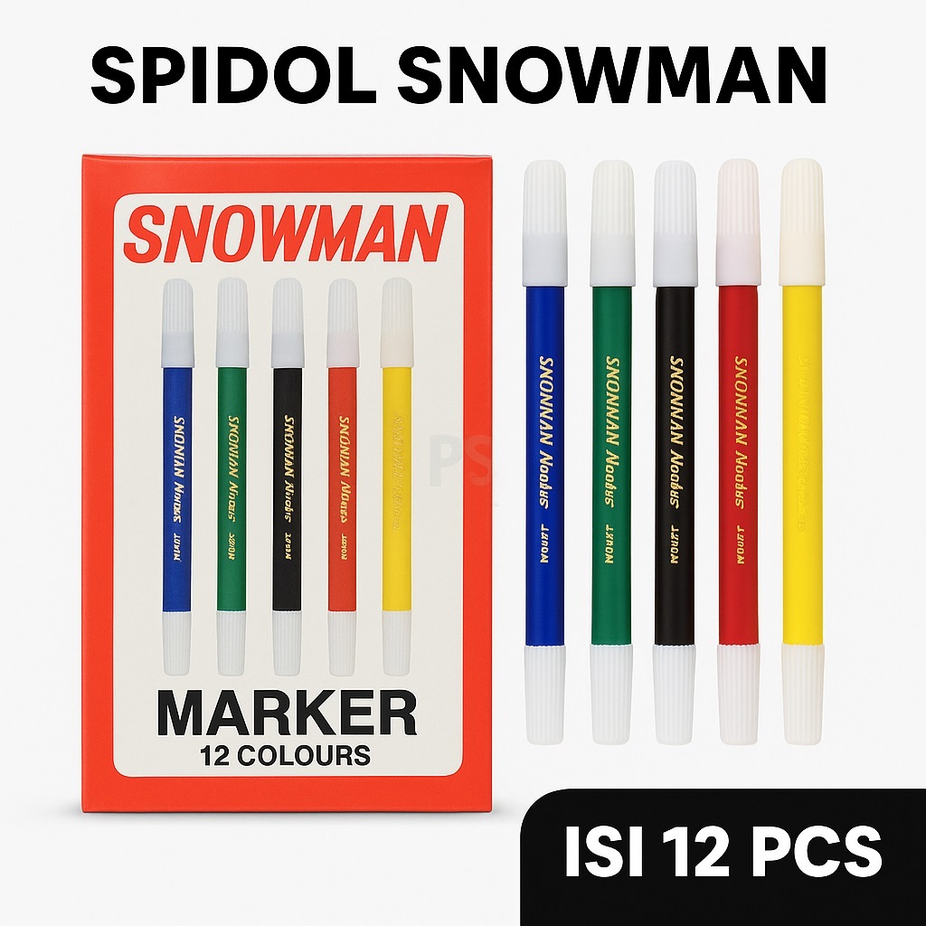 

Spidol Snowman Marker | Per Lusin | Tersedia 4 Warna