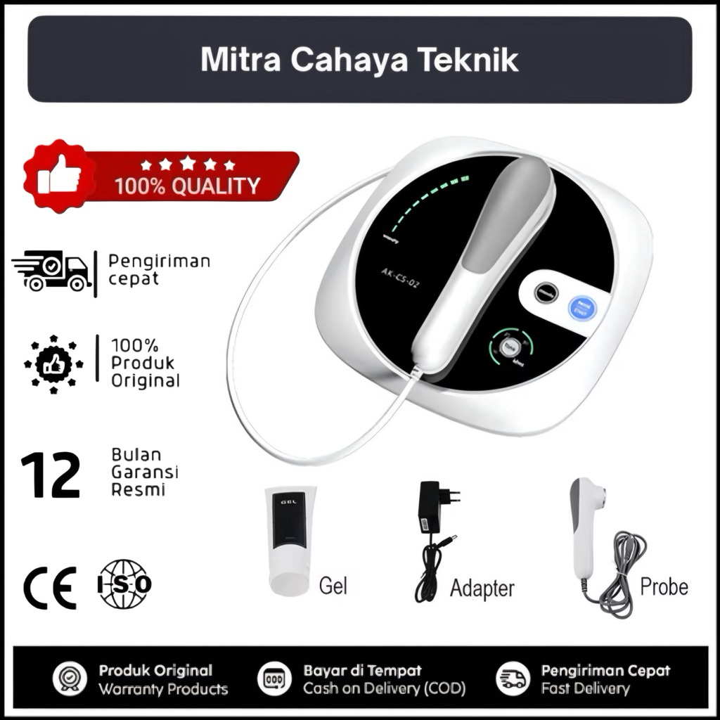 2in1 Ultrasound  Pain Relief Therapy portabel- Fisioterapi Terapi Ultrasonic 1Mhz Alat Pijat Alat Fi