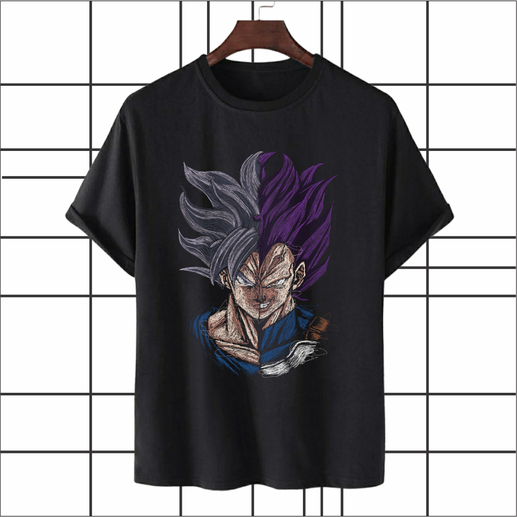 NBSC - Baju Kaos Goku & Vegeta / Kaos Distro 100% Katun Combed RJ 007