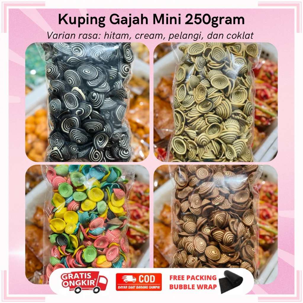 

KUPING GAJAH CONTONG MINI 250GRAM | JAJANAN JADUL | MAKANAN RINGAN