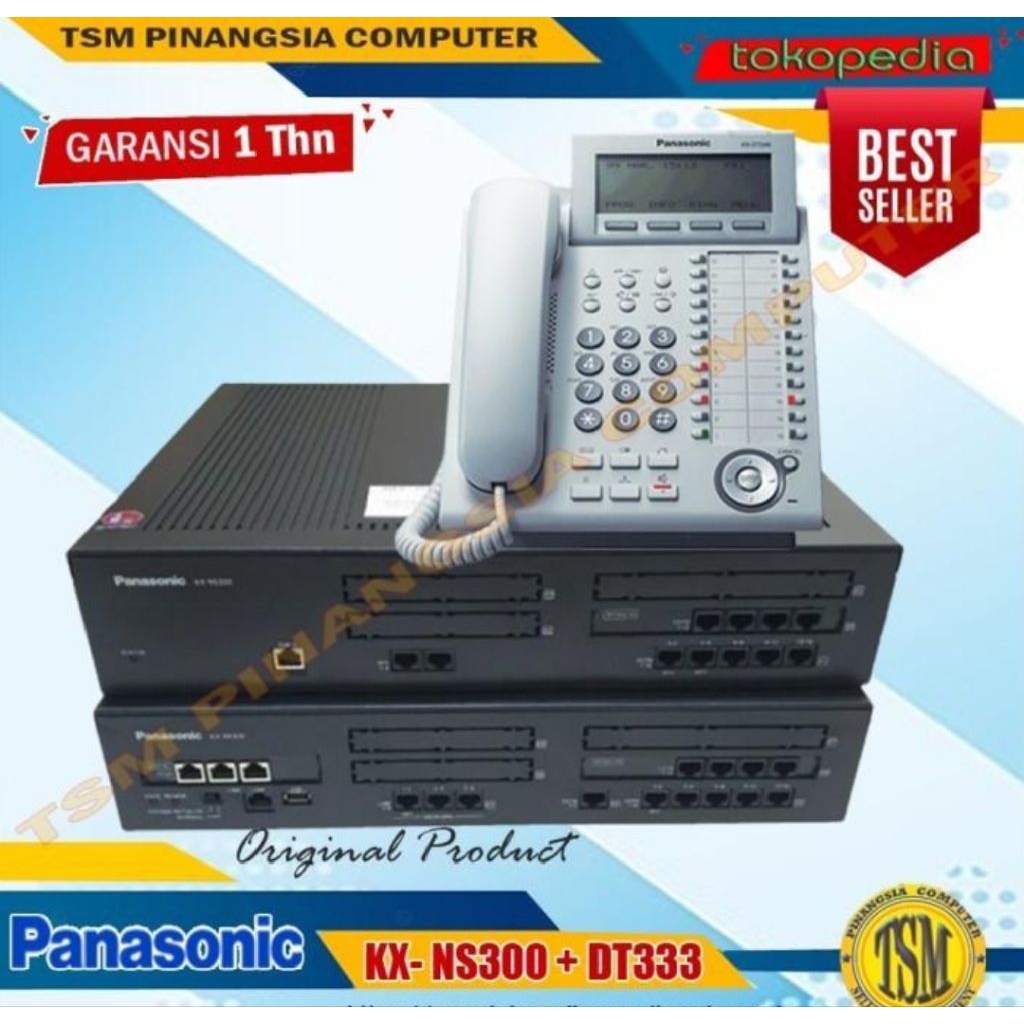 PABX Panasonic KX-NS300 + Panasonic KX-DT333 ( 6 LINE 32 EXTENSION )