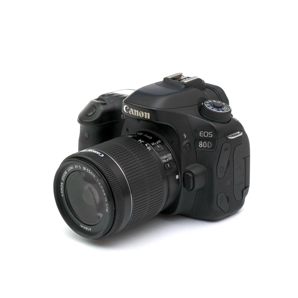 Kamera Canon 80D + Kit 18-55mm IS STM - Kamera DSLR Bekas Second