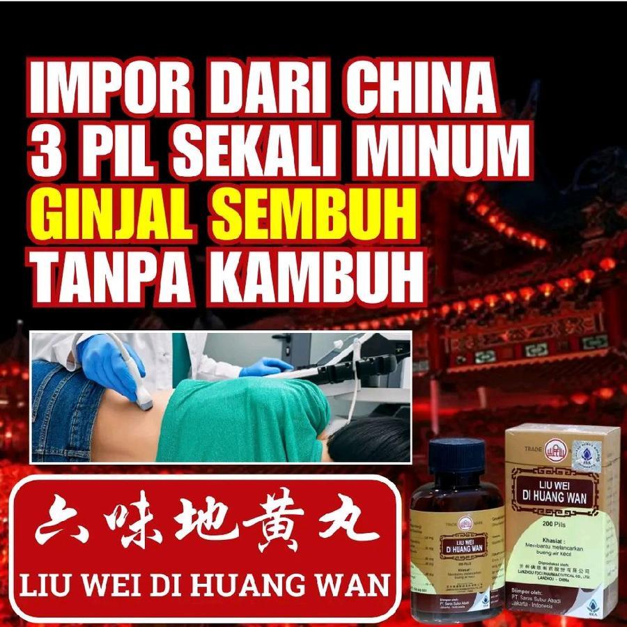 HERBAL CINA UNTUK GINJAL SEHAT LIU WEI DI HUANG WAN ORIGINAL TERAPI ATASI SAKIT GINJAL GAGAL GINJAL 