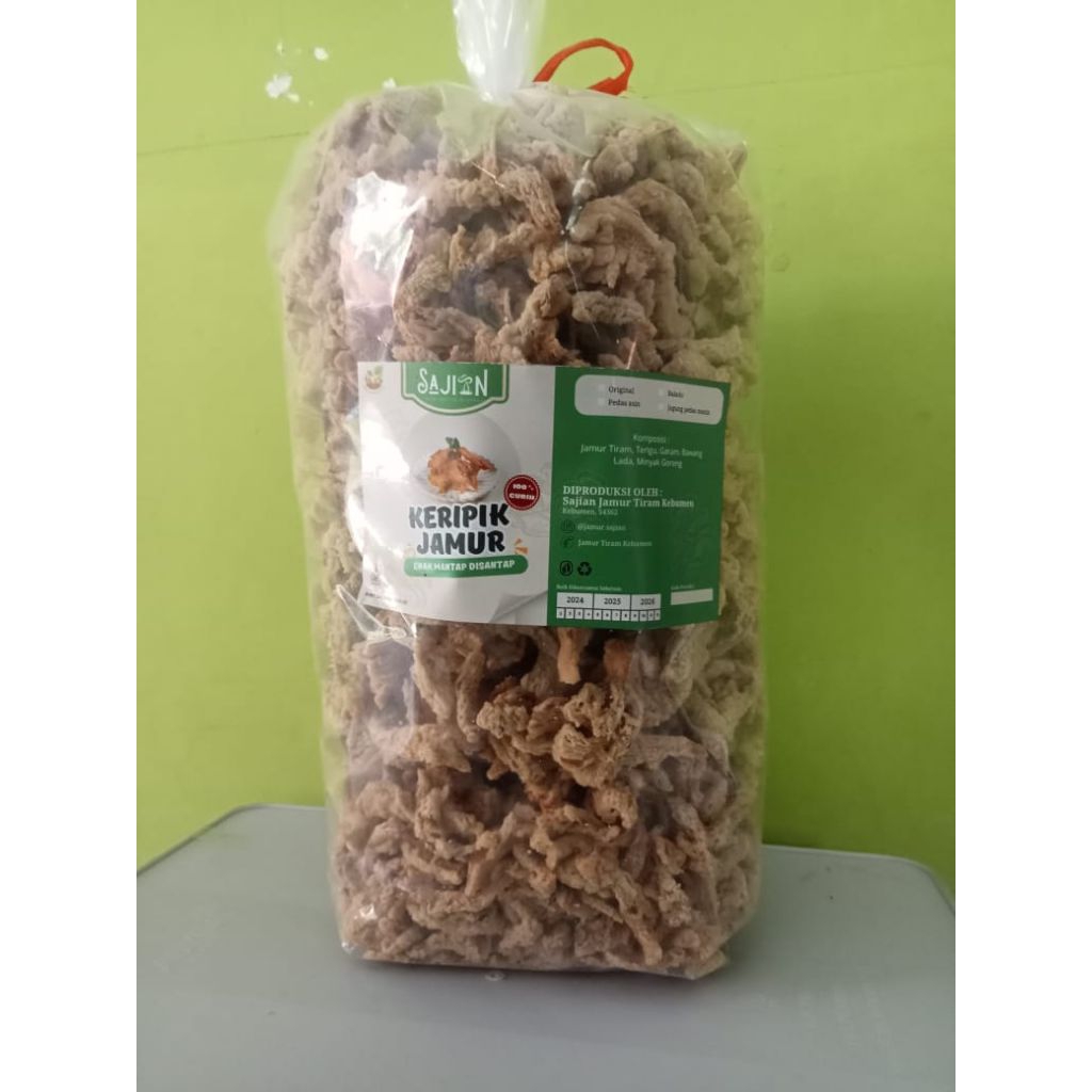 

Keripik jamur crispy 1 ball 1kg